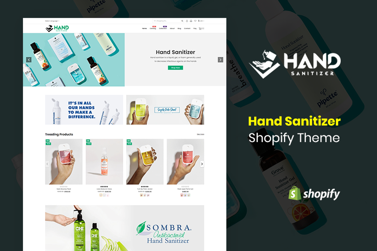 Hand Sanitizer Shopify Theme, a Shopify Template by ThemeTidy Shopify Agency