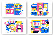 10 Online Art Exhibition Design, a Decorative Illustration by denayunebgt (Thumbnail 3 of 4)