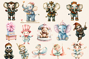 PASTEL CIRCUS FOR KIDS CLIPART, an Animal Illustration by Daring Digies (Thumbnail 4 of 8)