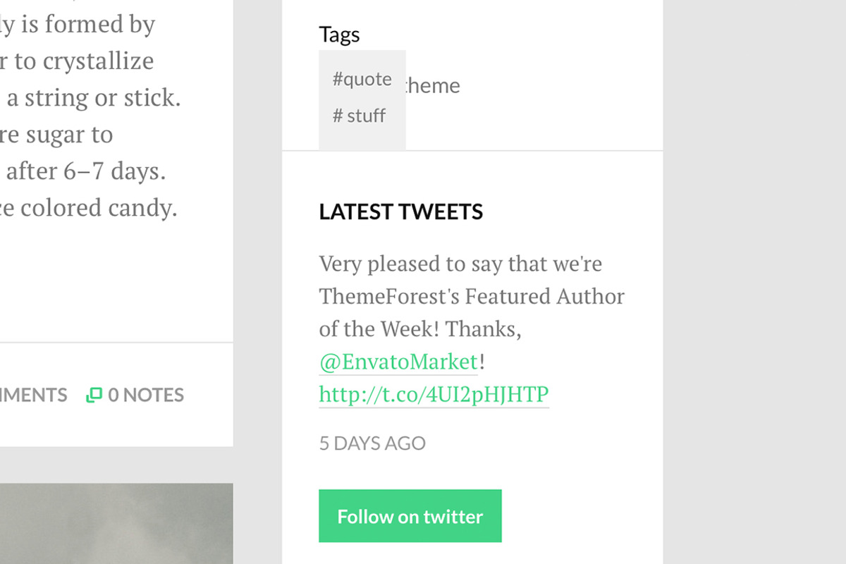 Candis Tumblr Theme, a Websites & App Template by Themelantic (Photo 3 of 3)