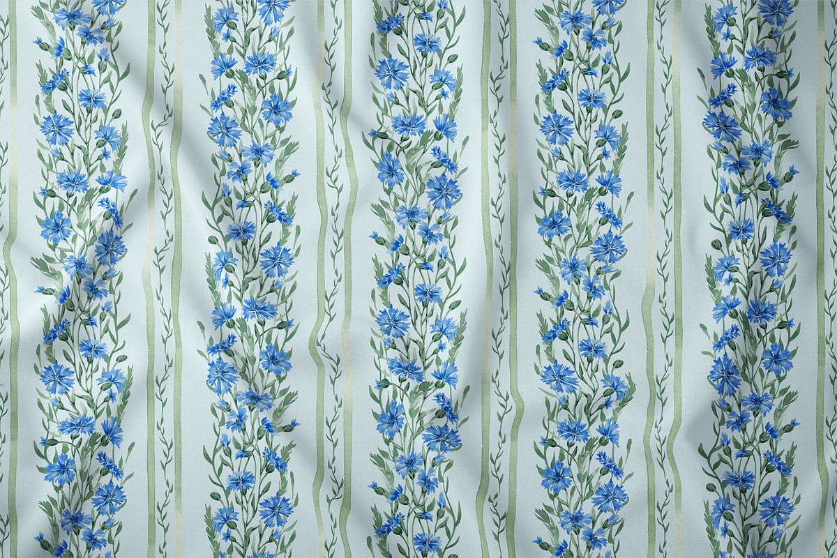 Cornflower wallpaper pattern, a Pattern Graphic by SirenaArt (Photo 7 of 13)