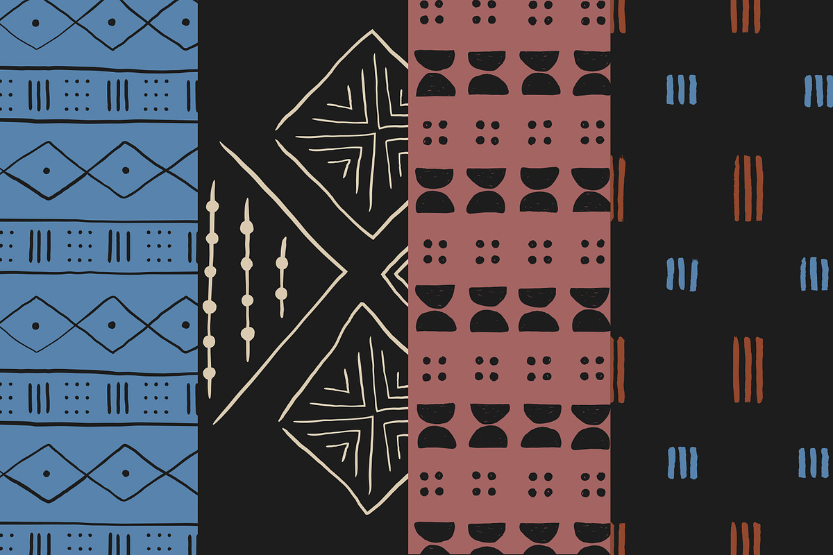 African Mudcloth Patterns, a Pattern Graphic by Tay Rho Design Shop (Photo 8 of 9)