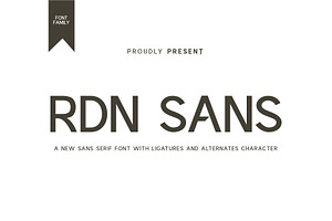 RDN SANS SERIF FONT FAMILY
