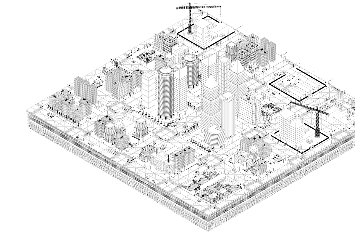 Low Poly Megapolis City Pack 1, an Architecture 3D Model by Anton Moek (Photo 3 of 13)