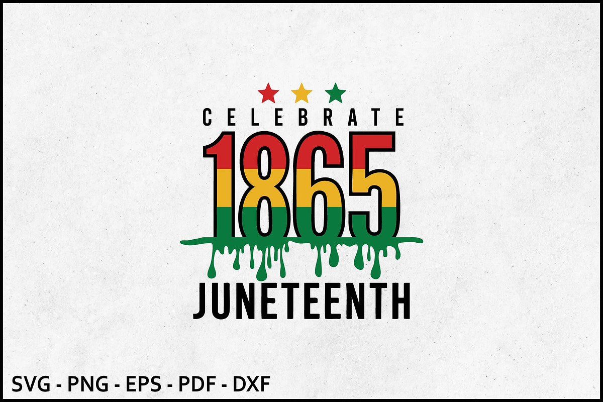 Celebrate 1865 Juneteenth SVG, an Object Graphic by BeeCraftR (Photo 1 of 2)