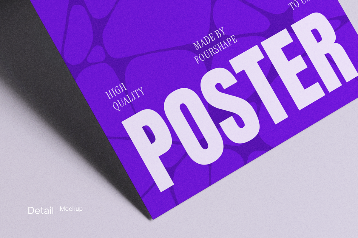 Poster Mockup, an Advertising Mockup by Fourshape (Photo 2 of 4)