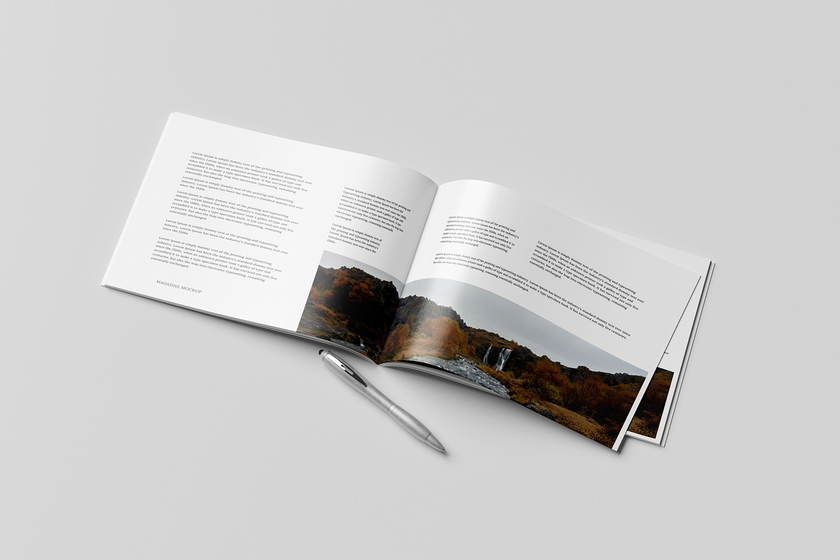 A4 Landscape Magazine Mockup, a Magazine Template by Graphic_world89 (Photo 9 of 11)