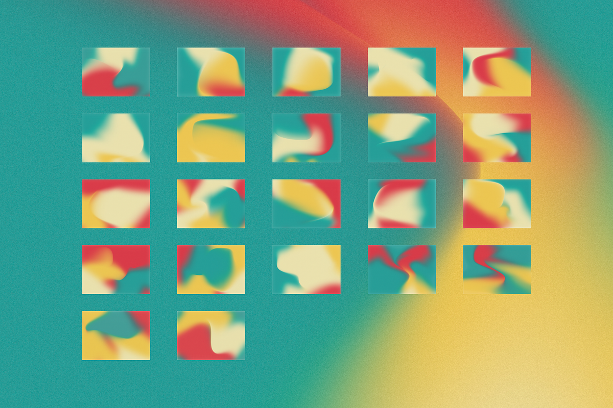 Mesh Grain Gradient Backgrounds, a Background Graphic by Petr Bilek (Photo 3 of 3)