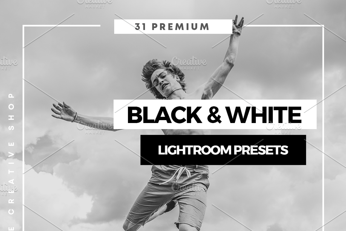 Black and White Lightroom Presets, an Action Add-On by I & M Lightroom Presets (Photo 1 of 6)