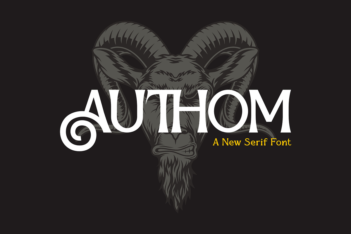 Authom, a Serif Font by Rishsketch (Photo 1 of 11)
