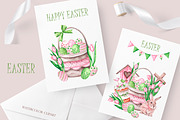 Easter watercolor set. Happy Easter!, an Illustration by SabinaWatercolorArt (Thumbnail 10 of 16)