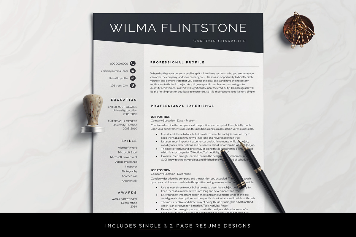 Resume Template, a Resume Template by TheResumeCoach (Photo 1 of 3)