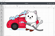 Funny Household Kawaii Cat Clipart, an Animal Illustration by ARTify Illustrations (Thumbnail 9 of 9)