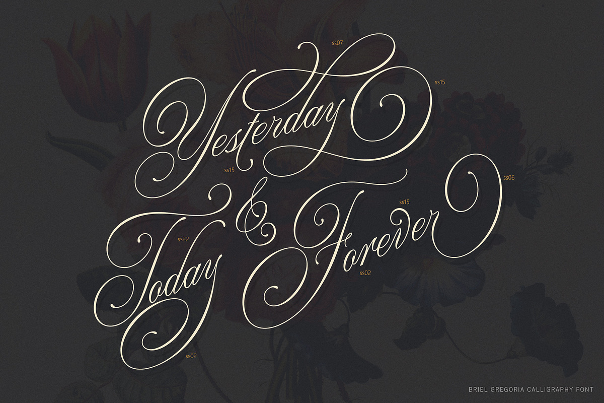 Briel Gregoria, a Script Font by JamalCreativeStudio (Photo 10 of 12)