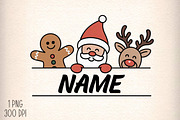 Custom Name Christmas PNG, an Illustration by Daily.Designs (Thumbnail 1 of 5)