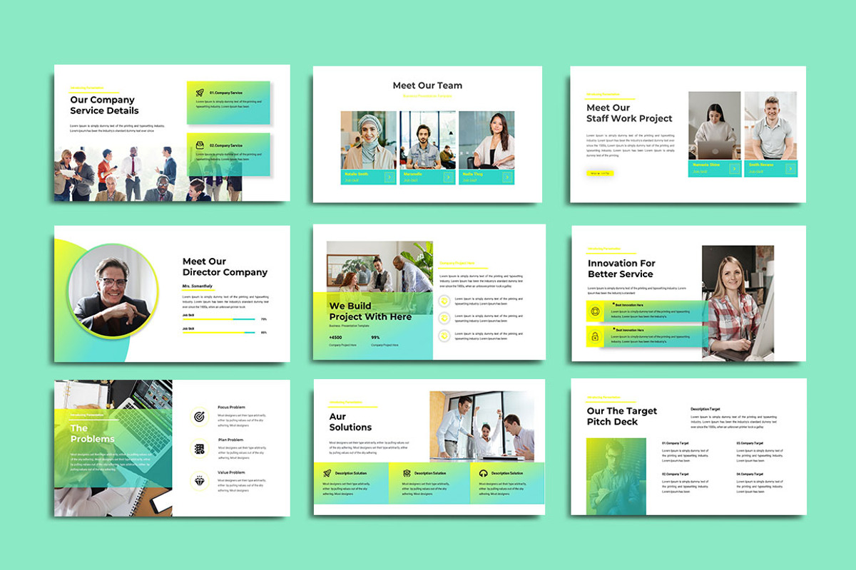 Business Pitch Deck, a Presentation Template by yanindesign (Photo 3 of 5)