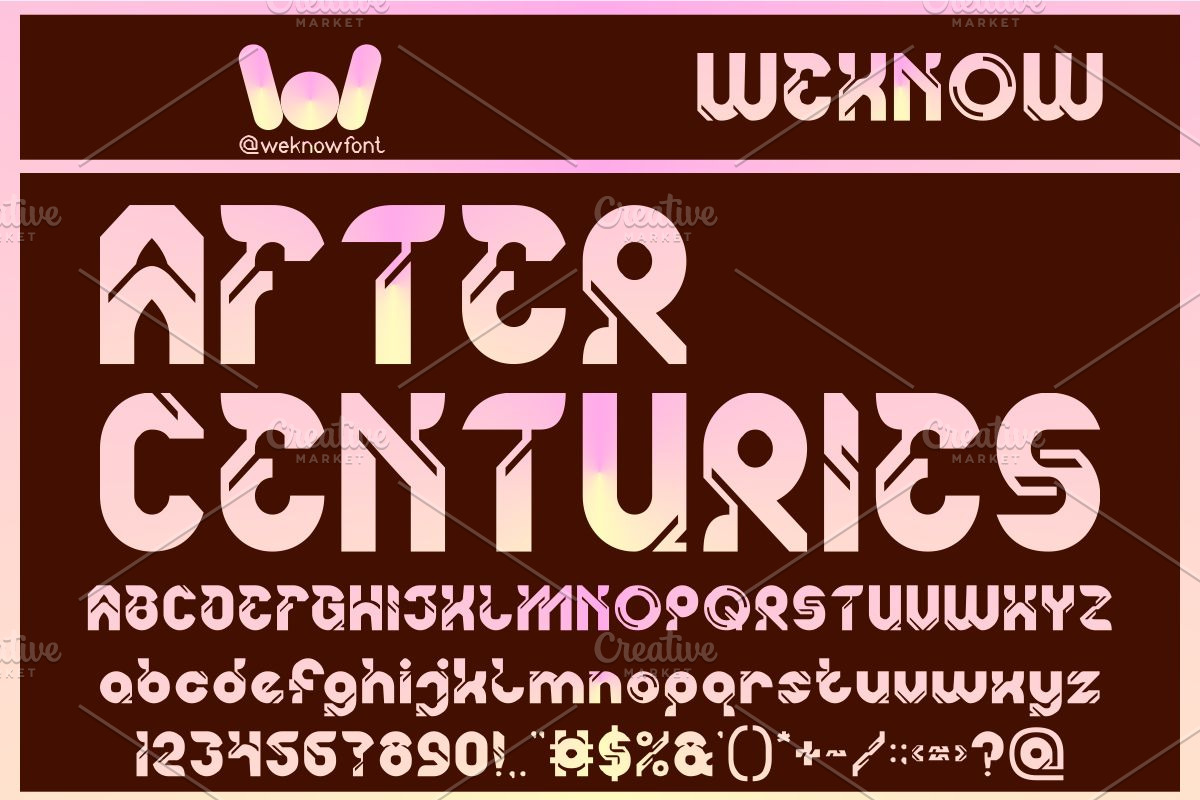 Artificial Robots font, a Font by weknow (Photo 4 of 8)