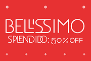 EB Bellissimo Display Fonts 50 %, a Font by Erik Bertell Fonts (Thumbnail 1 of 5)