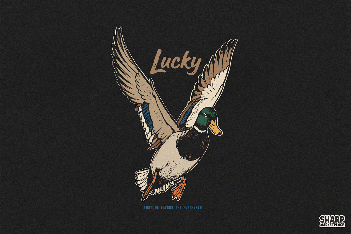 Lucky Fortune Favors The Feathered, an Object Graphic by SharpMarketplace (Photo 2 of 5)