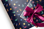 Dino in cosmos patterns, a Pattern Graphic by Michiru13 (Thumbnail 2 of 23)