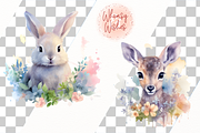 Spring Woodland Animals Watercolor, an Animal Illustration by Whimsy & Wishes (Thumbnail 5 of 8)
