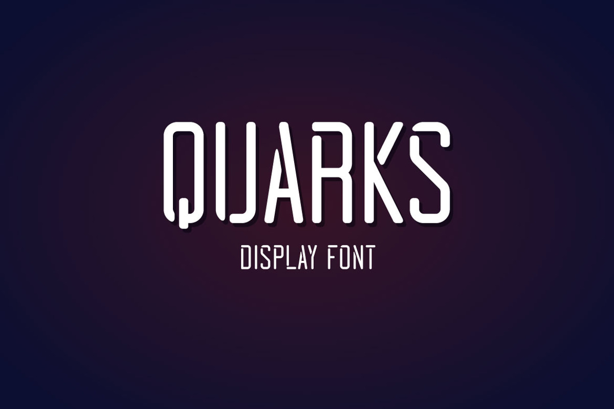 Quarks - Condensed Display Font, a Sans Serif Font by Mightyfire (Photo 1 of 3)