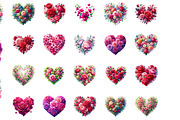 Valentine Floral Heart Clipart, an Illustration by Designworld (Thumbnail 3 of 5)