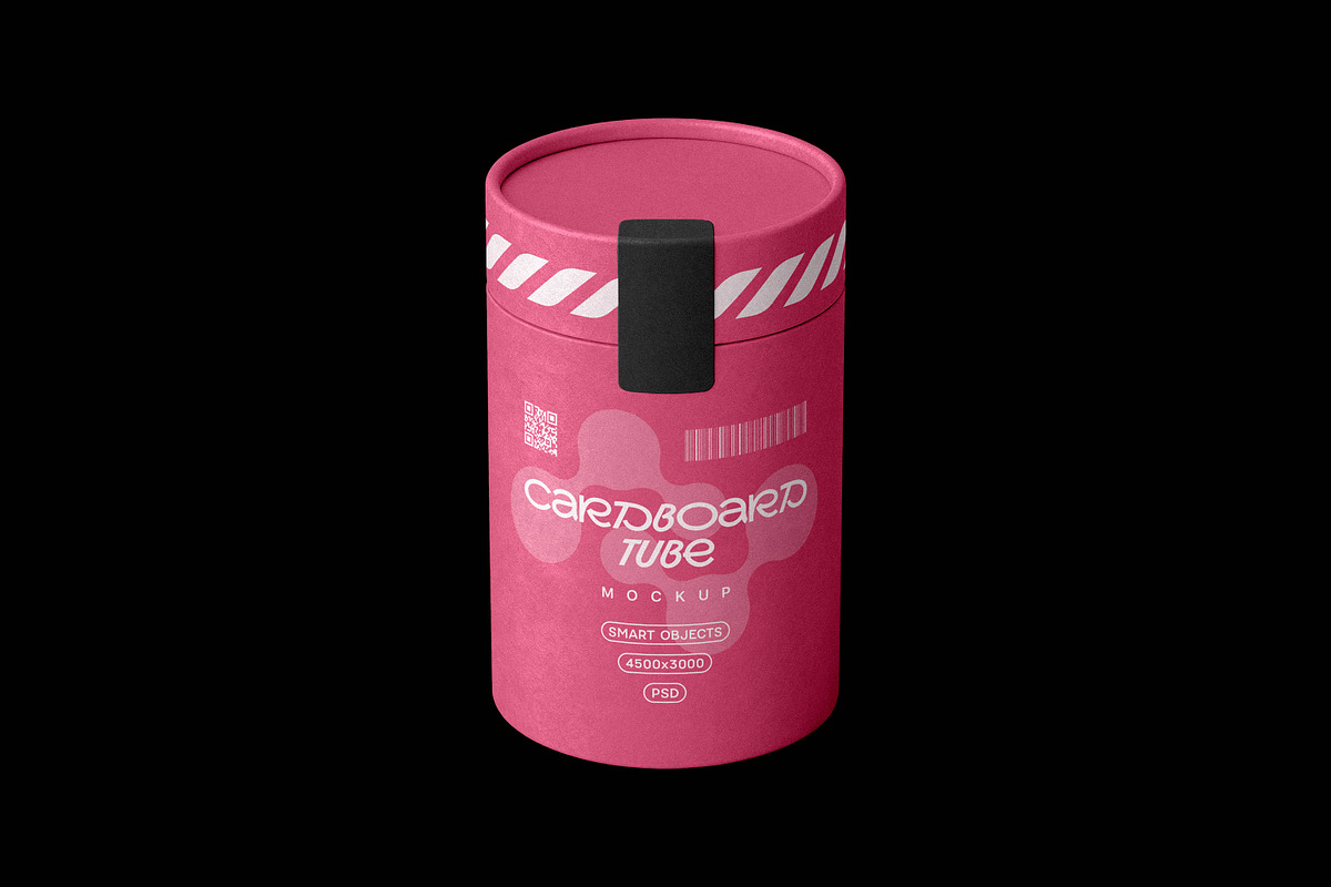 Cardboard Tube Mockup, a Packaging Mockup by Design Squad (Photo 3 of 4)