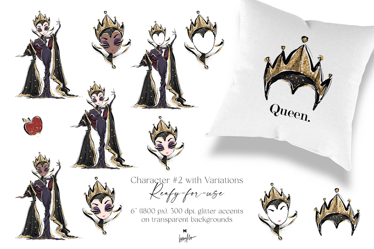 Iconic Villains Clipart, a Person Illustration by KaramfilaS (Photo 3 of 7)