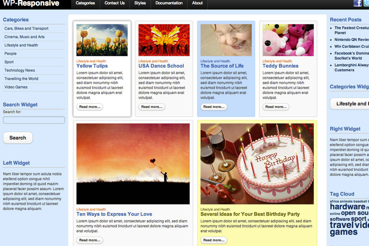Hot Responsive, a WordPress Template by hot-themes (Photo 2 of 5)