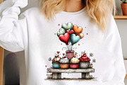 Valentines Cupcakes Clipart PNG, an Illustration by SinaCreation (Thumbnail 8 of 11)