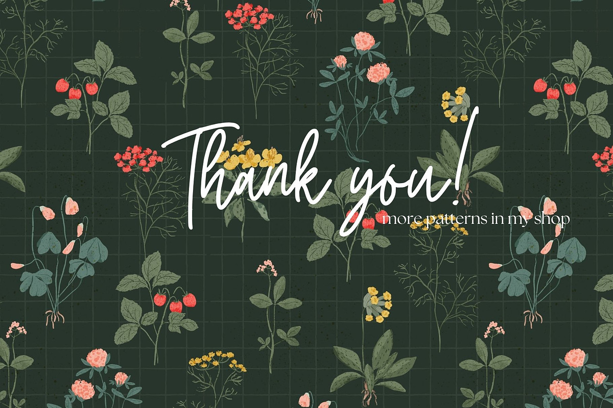 Cottage Garden. Floral & bows, a Pattern Graphic by PaperJamLab (Photo 13 of 13)