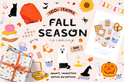Fall season: Halloween is coming!, a Seasonal Illustration by Ruslana Lubenets (Thumbnail 1 of 17)