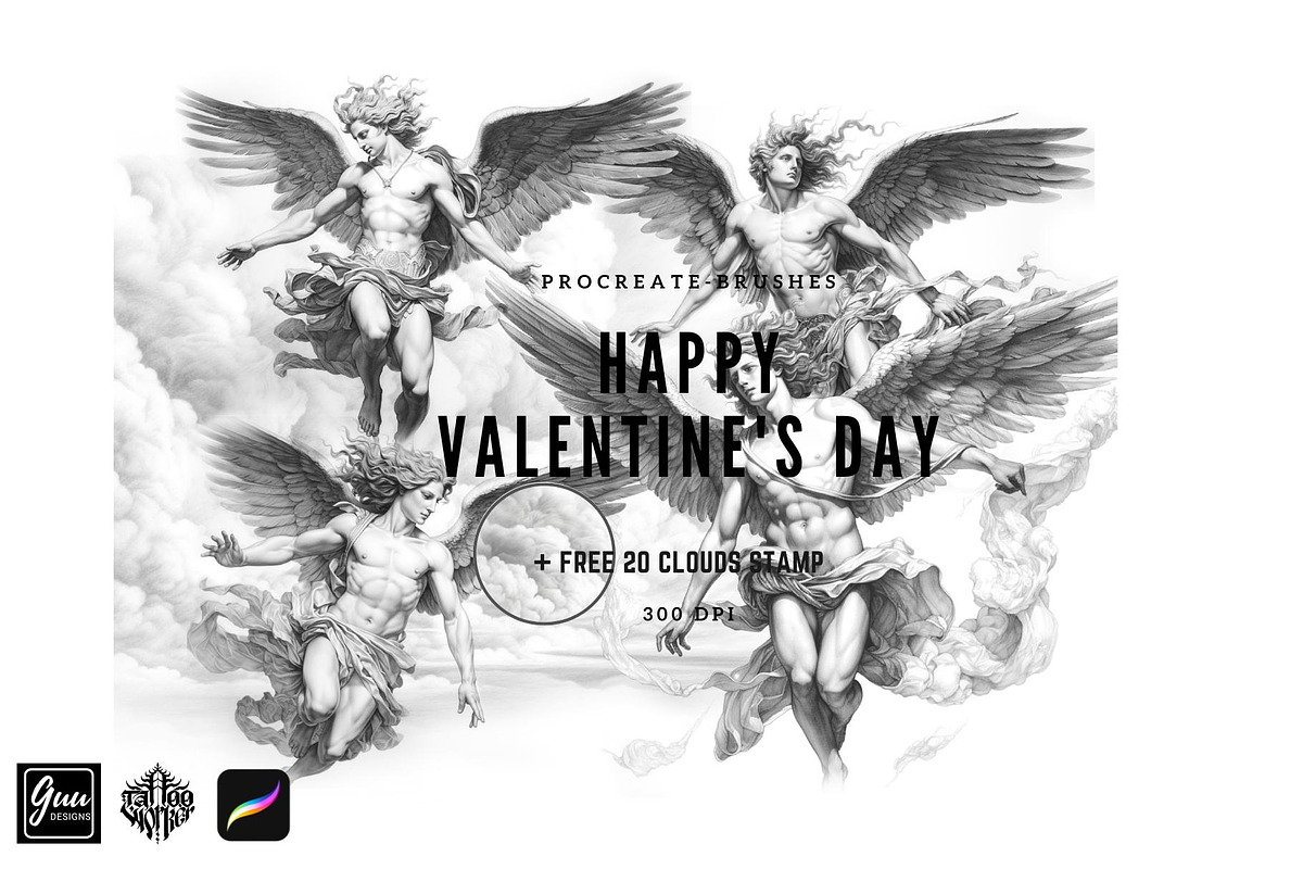 Archangel Michael and the angels, a Brush Add-On by TaKong Magics (Photo 2 of 9)