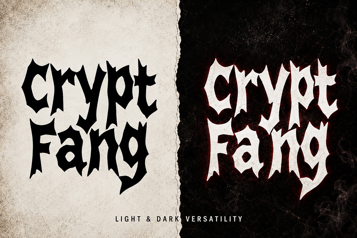 Crypt Fang, a Slab Serif Font by Wow Magic (Photo 3 of 4)