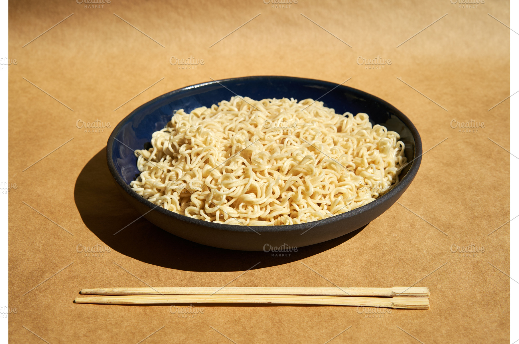 Bowl of cooked instant noodles with, a Food & Drink Photo by Gladkov photography