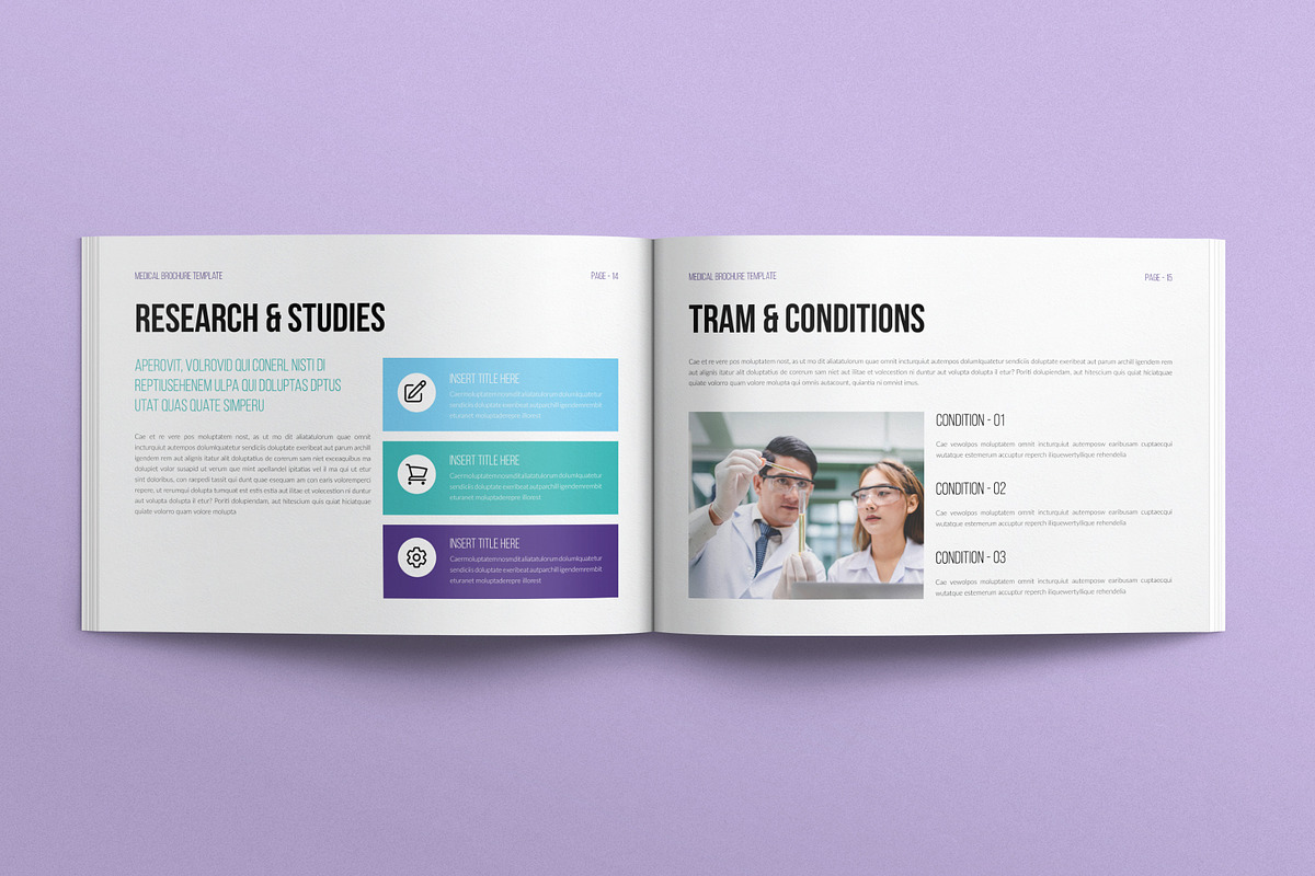 Medical Template Landscape, a Brochure Template by E-Type (Photo 6 of 7)