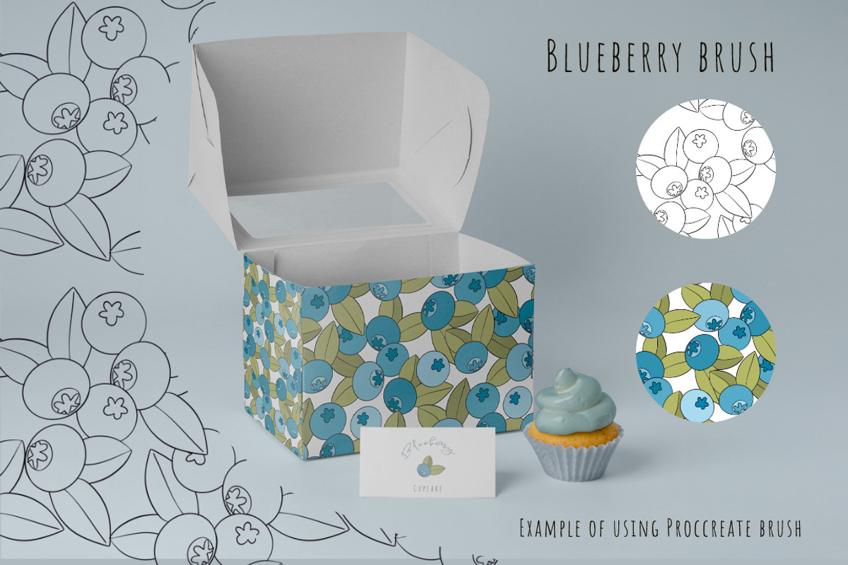 Fruit & Vegetable Pattern Brushes, a Brush Add-On by Mari_Caliart (Photo 8 of 14)