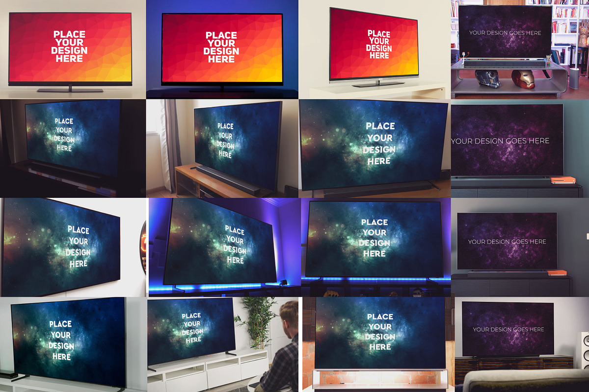 100 PSD Television Mockup, a Mockup by Laura (Photo 5 of 7)