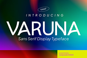 Varuna Sans Serif Premium Font, a Sans Serif Font by Vampstudio (Thumbnail 1 of 13)