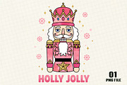 Holly Jolly Christmas PNG, an Illustration by DreamCafeArt (Thumbnail 1 of 4)