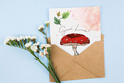 Autumn watercolor set Mushroom Magic, a Texture Illustration by paperlions (Thumbnail 6 of 6)