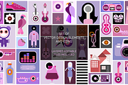 Set Of Vector Design Elements, an Object Graphic by danjazzia (Thumbnail 1 of 2)