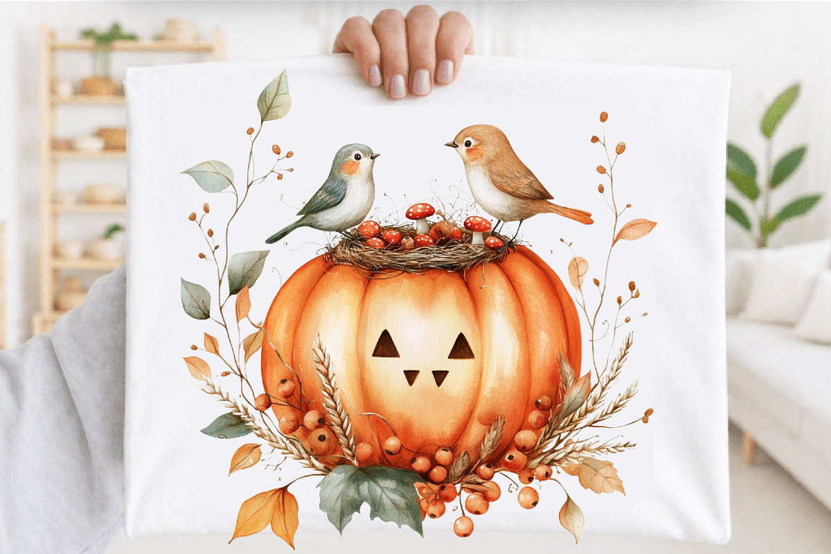 Whimsical Quirky Halloween Pumpkin, a Seasonal Illustration by SVGArt (Photo 5 of 5)