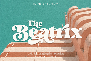 The Beatrix - Modern Retro Serif, a Serif Font by Shakira Studio
