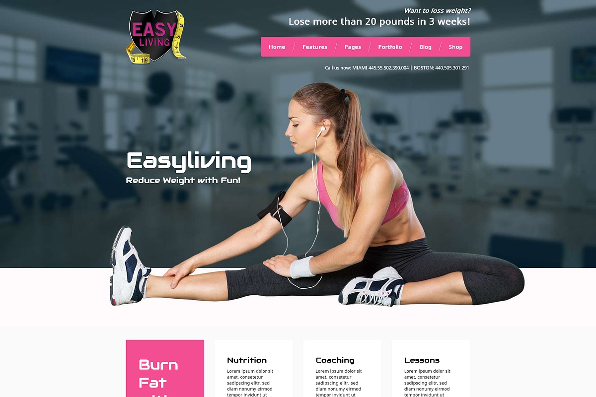 Easyliving - Weight Loss WP Theme, a WordPress Template by 7Theme