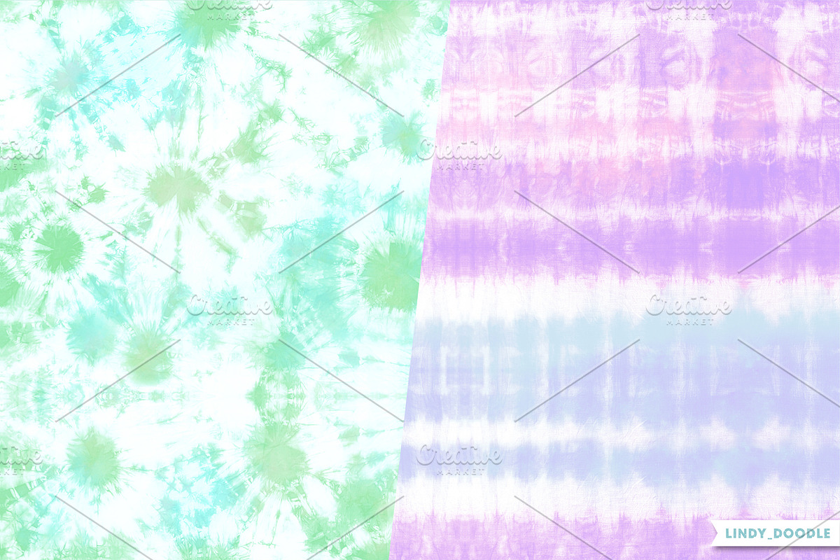 Summer Pastel Tie-Dye Patterns, a Pattern Graphic by Lindy_doodle (Photo 7 of 13)