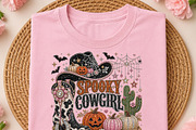 Rhinestone Western Spooky Cowgirl, a Seasonal Illustration by DreamCafeArt (Thumbnail 2 of 6)