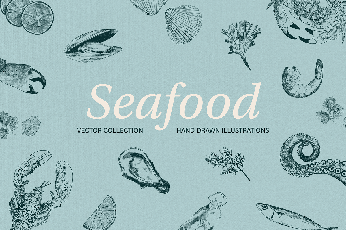 Seafood illustrations, a Food Illustration by Camille Natton (Photo 1 of 8)