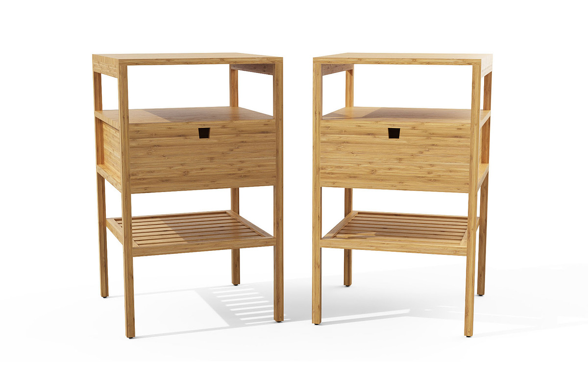 Bedside Table - IKEA NORDKISA, a Furniture 3D Model by 3DCargo (Photo 2 of 26)